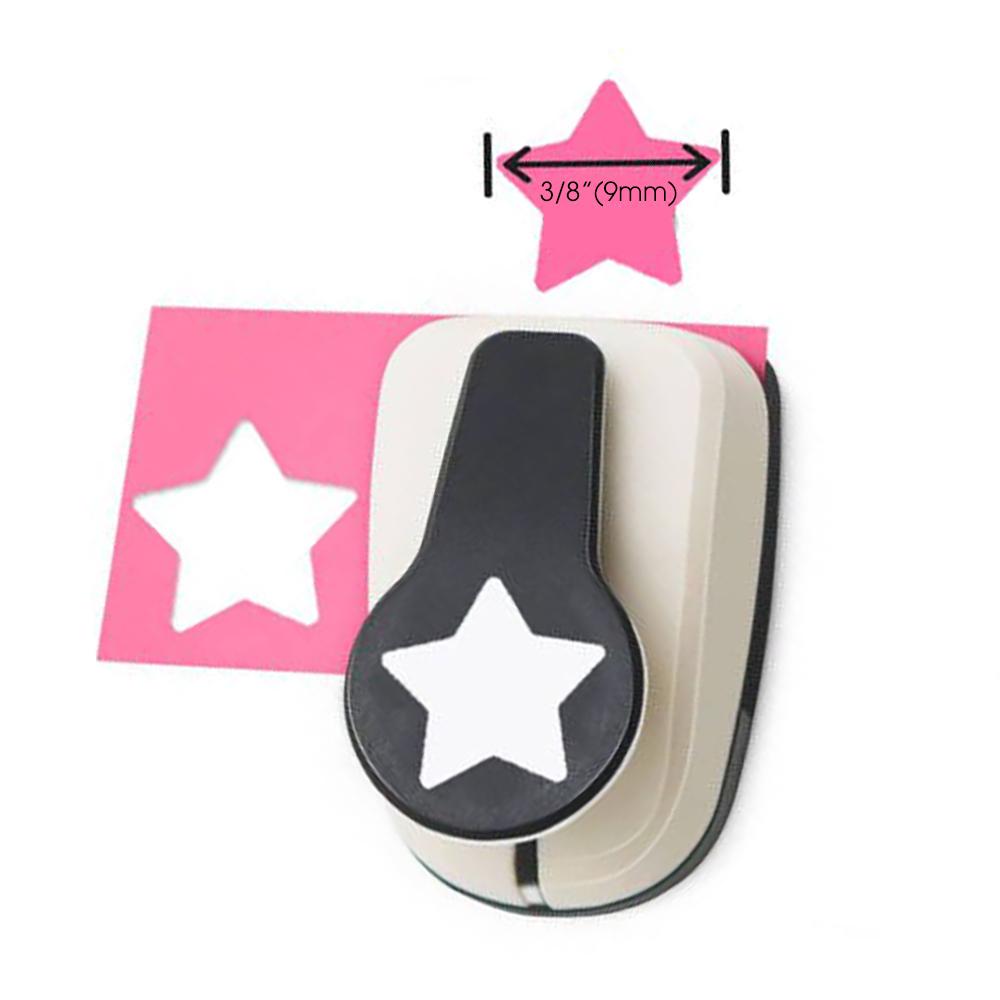 

3pcs Paper cutter for crafts Hole Puncher Punches Tool Set 3/8 5/8 1 inch Star Paper Shapes for card making custom scrapbooking