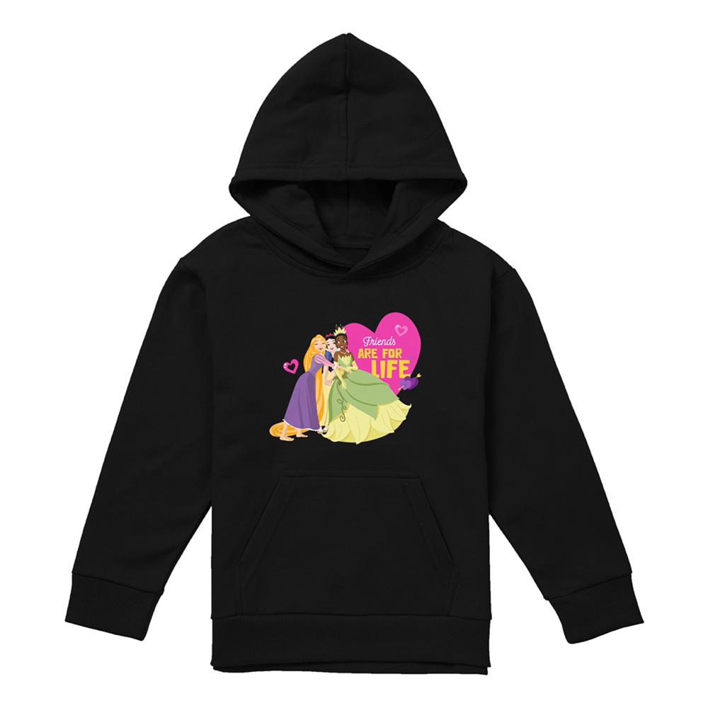 Disney Princess Childrens/Kids Friends Are For Life Valentine`s Day Hoodie