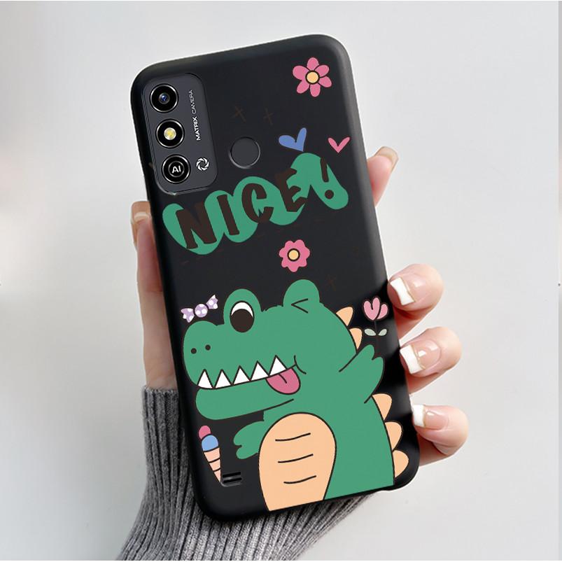 Case For ZTE Blade A53 BladeA53 Pro Casing Luxury Fashion Butterfly Flowers Black Soft TPU Silicone Protective Cover Phone Shell
