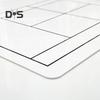 Trocken abwischbare Tennis-Coaching-Zwischenablage, doppelseitiges taktisches Tennis-Whiteboard mit Markierungsstift für das Tennistraining