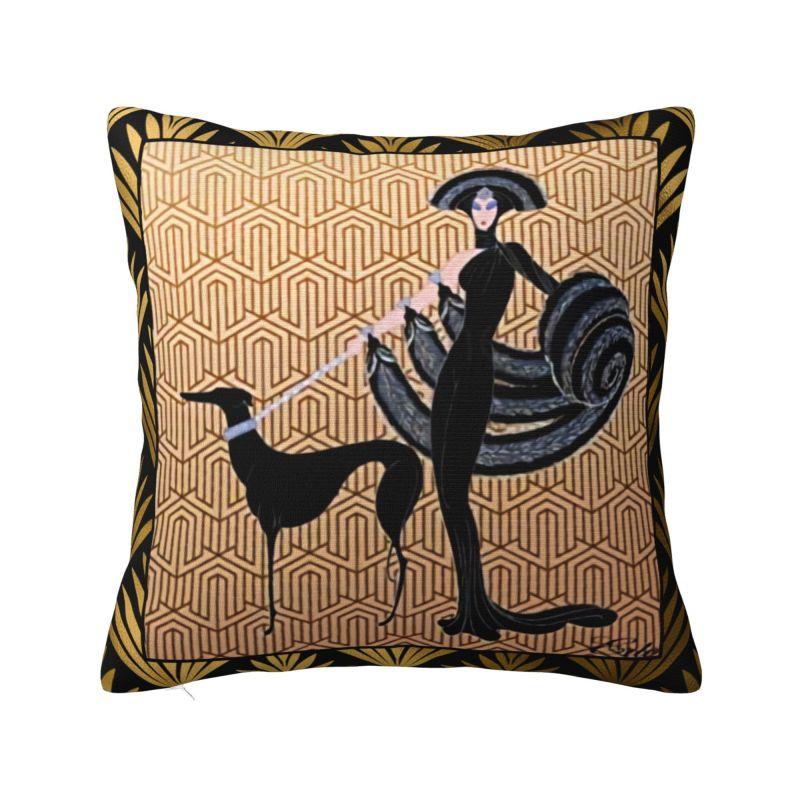 Greyhound Semaphore Nordic Throw Pillow Cover Decoration Whippet Sighthound Dog Car Cushion
