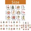 Christmas Cake Decoration Flags Set With Vintage Design For Holiday Parties