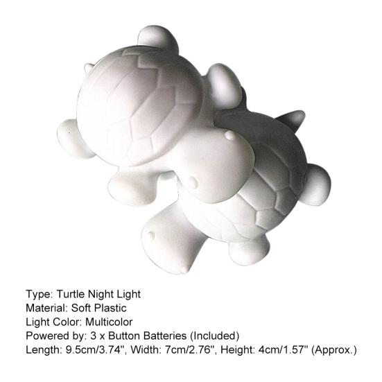 Lovely Turtle Animal Night Light Home Colorful LED Decor Party Kids Gift Lamp