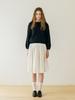 TINKNIT Pleated Skirt Scant_Ivory