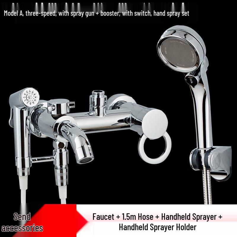 Wall-Mounted Bathtub & Shower Faucet
