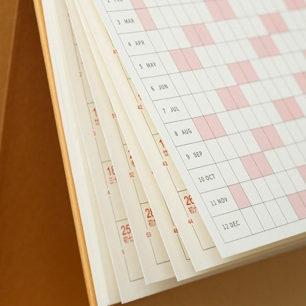 Writable Memo Coil Calendar Premium Paper Standing Flip Calendar Home Office Table Use