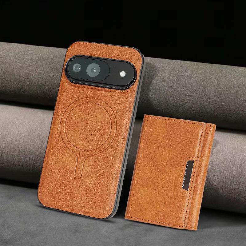Google Pixel 10 Wireless Charging Case with Magnetic Tri-fold Card Holder and XL Protective Design