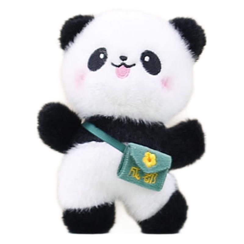 Soft And Cuddly Chengdu Panda Plush Doll Keychain Colorful Keyring For Kids And Adults