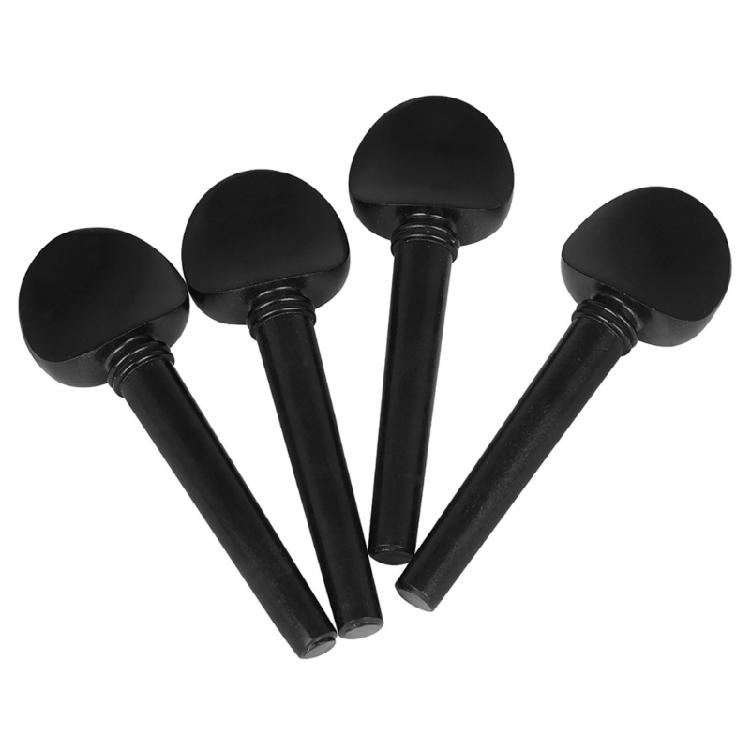 Practical Ebony Tuning Pegs Not Drilling Design for Convenient Replacement and Better Sound Suitable for Most Cellos