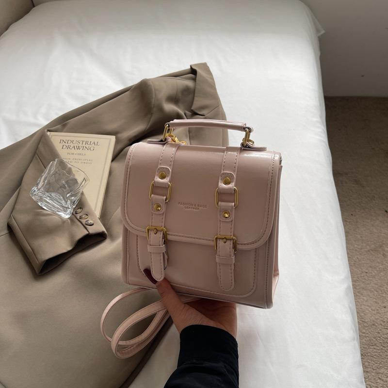 College Style Hand Carry Small Schoolbag 2025 New Trend Foreign Style Shoulder Bag Going Out Light Travel Backpack Women