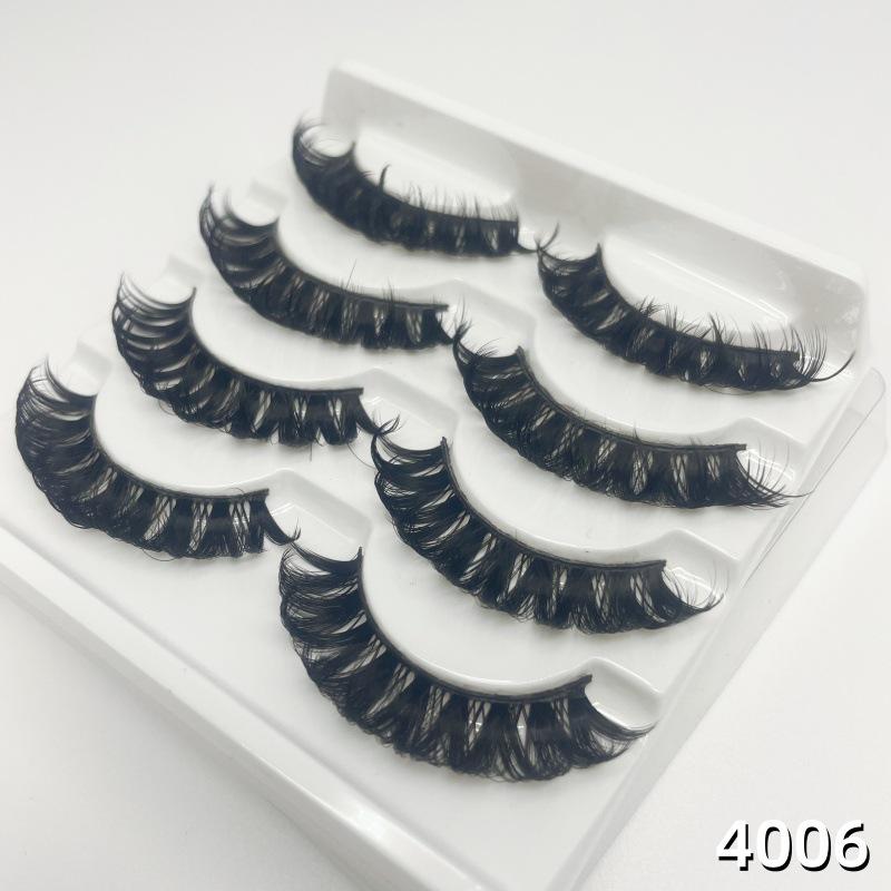 Xiyin Style European & American Thick Curled Imitation Mink False Eyelashes