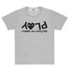 Popolare nuova versione giapponese di T-shirt per coppie Kawaku amore uomini e donne con la stessa stampa a maniche corte CDG gioca Baoling