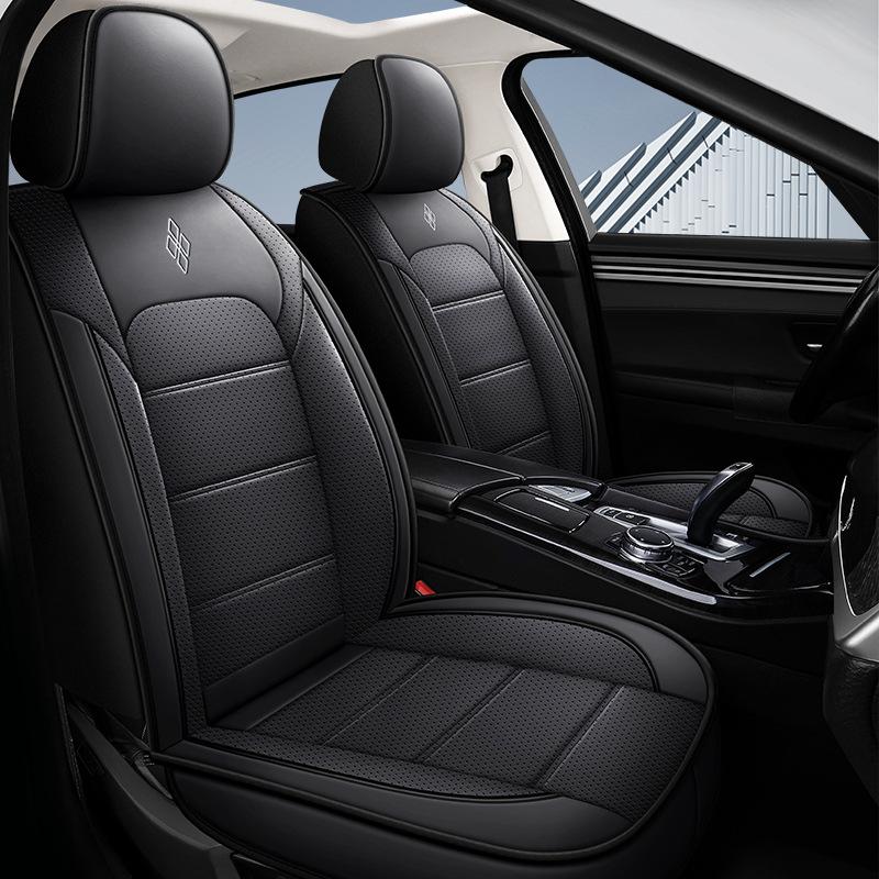 1PC Napa Leather Automotive Front Seat Cover Auto Seat Cover Compatible with Most Cars Sedans SUV Pickup Trucks