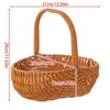 Elegant Rattans Handwoven Wicker Flower Basket Portable Floral Arrangement Pots for Wedding and Homes Decoration