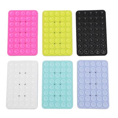 6pcs Suction Phone Case Mount Multifunctional Double Sided Silicone Suction Cup Phone Stand Non