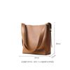 Bag Women's 2025 New Fashionable and Simple Versatile Bucket Bag Shoulder Crossbody Commuter Large-capacity Leather Women's Bag