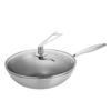 DeBao DEP-729 32cm Stainless Steel Honeycomb Wok
