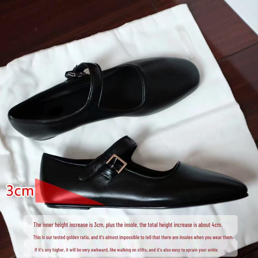 

Туфли-лодочки Мэри Джейн из кожи с квадратным носком и ремешком с пряжкой в стиле Су Инь Инь 36