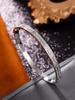 Exquisite Openable Star Bangle with Single Row Pave Diamonds - Trendy, Luxurious Statement Jewelry