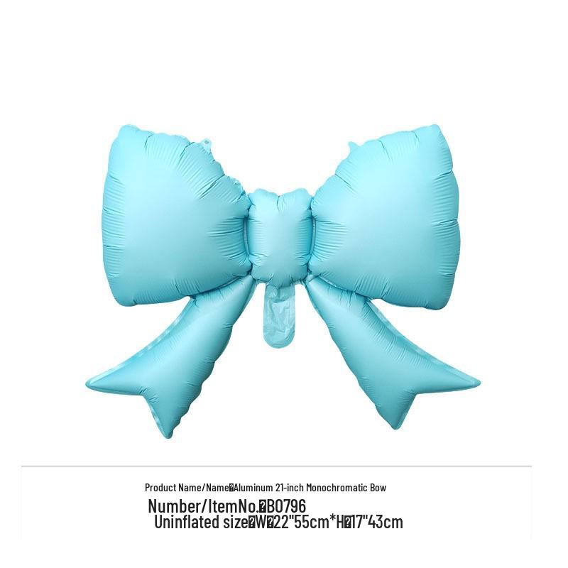 Xiaohongshu Ins Bow Aluminum Foil Balloon for Girl's Birthday Party Decoration