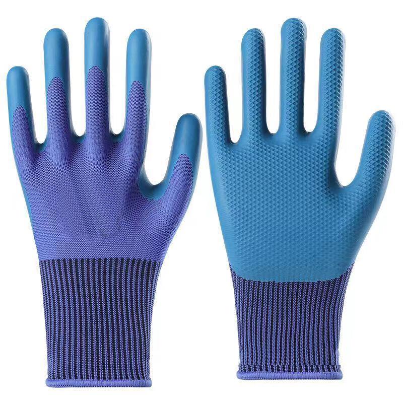 Huibing Latex Embossed Work Gloves