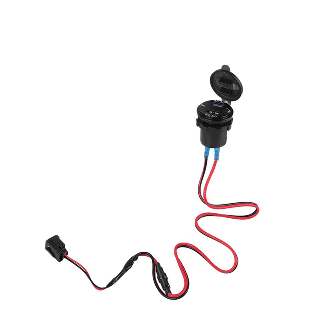 Dual USB 3.0 Fast Charger Socket Power Outlet Adapter For HONDA XL750 Transalp 750 2023-2024