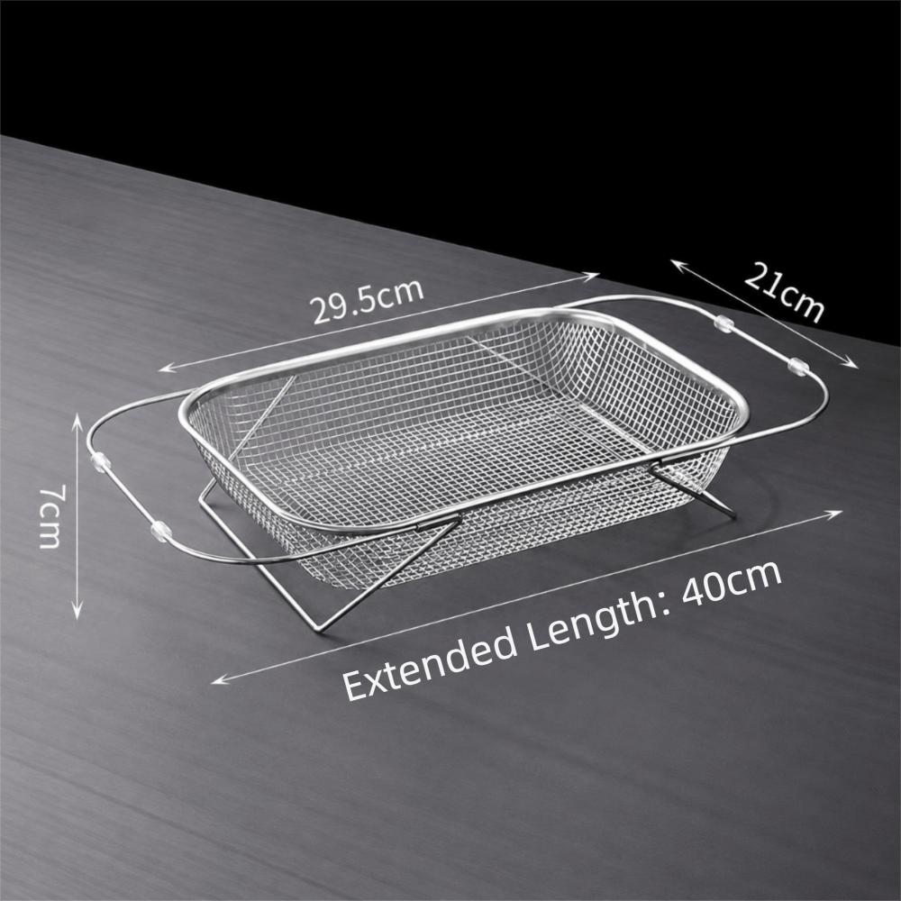 S/M/L Sink Drain Basket Stainless Steel Vegetable Tableware Holder Kitchen Draining Rack  Kitchen