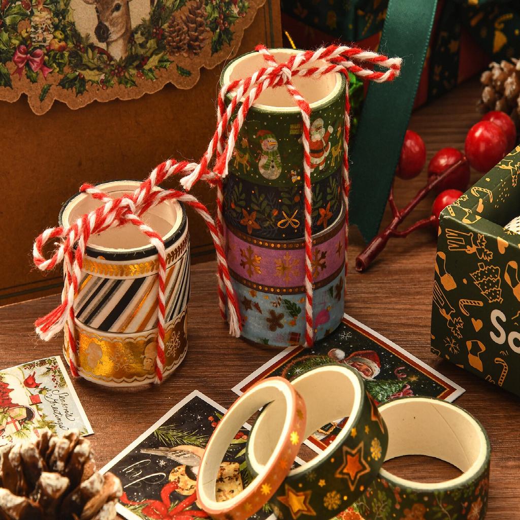 2 stil 17 role/cutie Seria de Crăciun Set de bandă Washi Pomul de Crăciun Moș Crăciun Manual DIY Carcasa Telefon Decorare Rama Foto