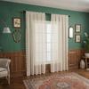 Simple Light Luxury Perforated Curtain Products Bedroom Bay Window Door Curtain Screen Curtain Bedroom Kitchen French Curtain Polyester