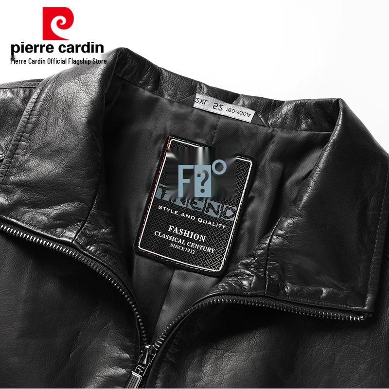 Pierre Cardin Men's Premium Top-Grain Cowhide Leather Jacket