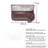 Designer Men's Genuine Leather Crossbody Bag Luxury Fashion Shoulder Messenger Bag Casual Travel Adjustable Strap Length