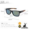 [Captain Stag] Men's Sunglasses with Case, UV400 Protection, Polarized, Lightweight, Polycarbonate, Stylish, for Driving, Sports, Golf, Baseball,