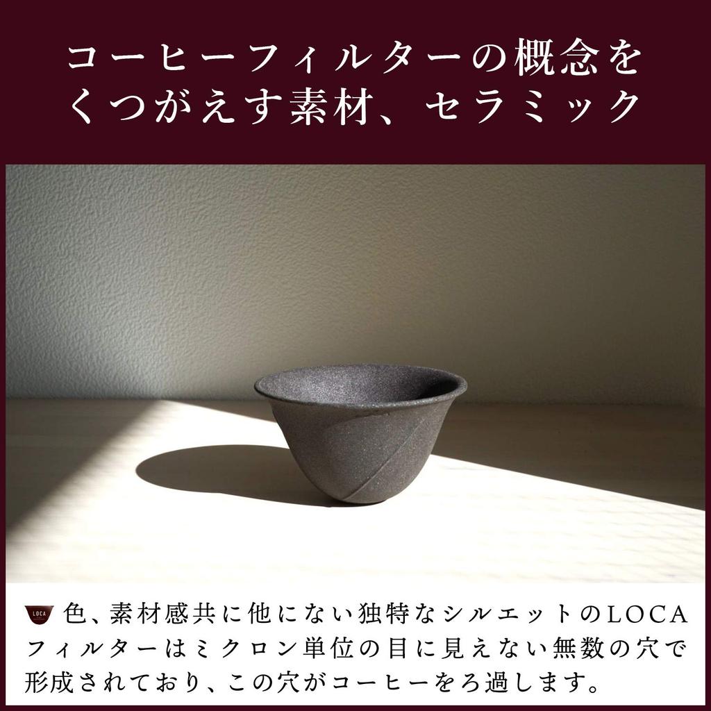 LOCA Ceramic Coffee Filter, Round, Regular, 2-3 Cups, No Stand