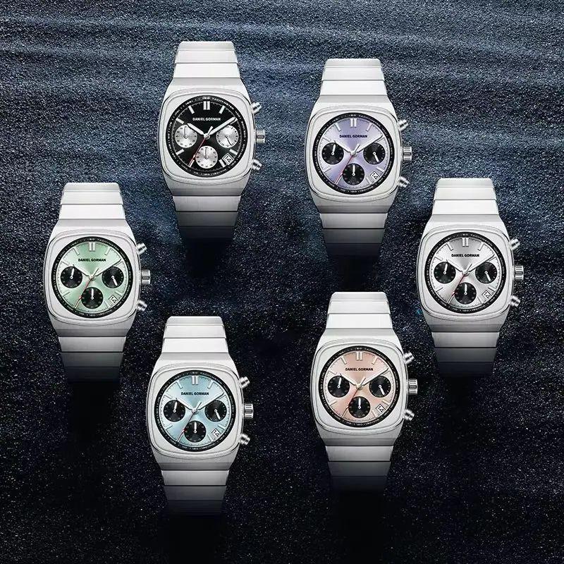 New Arrival DanielGorman Quartz Business Watch Sapphire Glass 5ATM Waterproof 304 Stainless Steel Dressy Wristwatch DG9008 Men