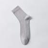 Pure Cotton Men's Anti-odor, Antibacterial, Deodorizing and Sweat-absorbing Mid-calf Socks, Summer Business, Casual and Sports Cotton Socks
