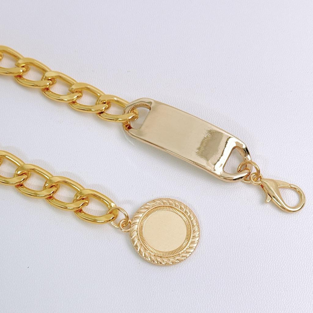 Ladies Waist Chain Fashionable Versatile Metal Chain Belt with Suit Skirt Thin Belt Chain