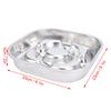 Pet Slow Feeder 304 Stainless Steel Dog Cat Food Bowl Non Slip Prevent Overflow Tipping Metal Pet Food Bowl