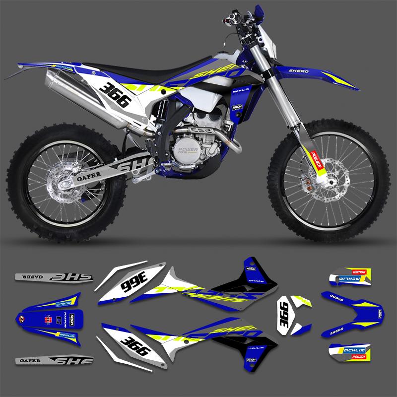 PowerZone For SHERCO SE SEF 250 300 350 450 2017 2018 2019 2020 2021 2022 Custom Team Motorcycle Graphics Decals Stickers Kits