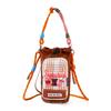 Nylon Cute Cat Shoulder Bag With Striped Design For Daily Casual Use