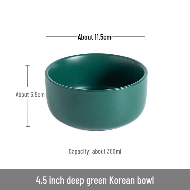 

LISM Matte Deep Green Ceramic Bowl Set