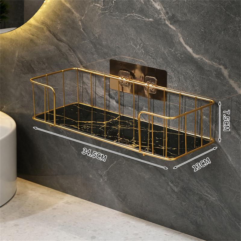 Makeup Storage Rack Bathroom Storage Rack Above The Toilet Luxury Bathroom Shelf Without Drilling Iron Wall Shelf Home Storage