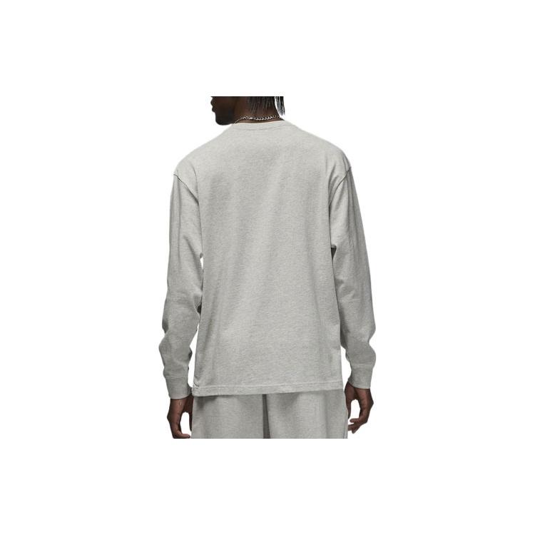 Air Jordan Wordmark Long Tee 'Grey' Men's FJ0703-050