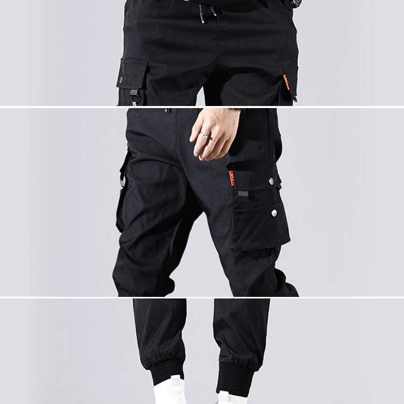 Fashion Luxury Men Pockets Cargo Harem Pants Hip Hop Casual Trousers Fashion Casual Streetwear Pants Jogger Pants