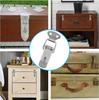 10/1PC Duck Beak Spring Buckle Stainless Steel Door L Lock Hasp Latches Wooden Box Furniture Cabinet Door Spring Buckles Clamps