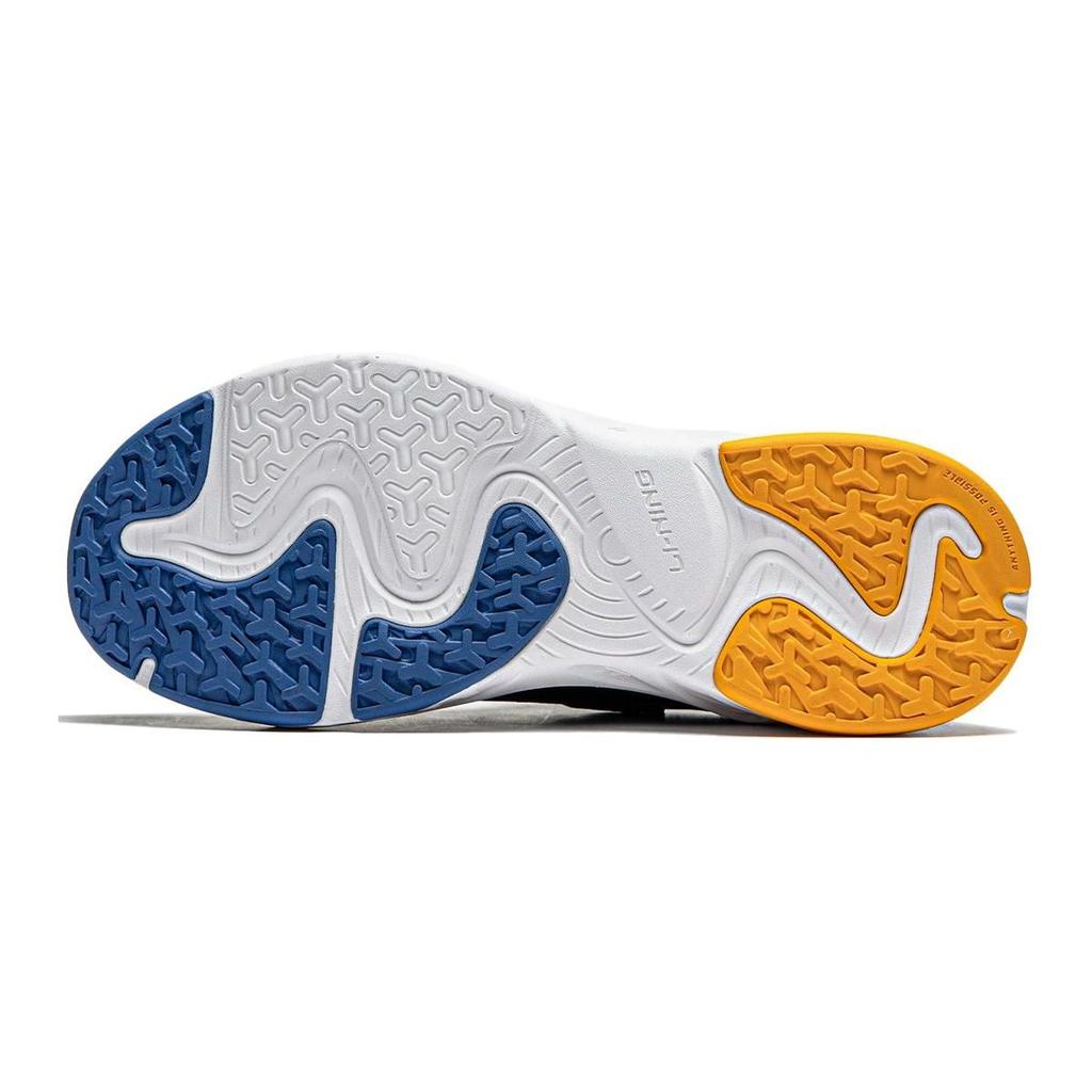 Li Ning Kids Versatile Non-Slip Shock Absorbing Casual Shoes Kids Shoes Black White YKCU136-3