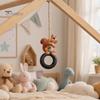 Waterproof Balcony Hanging Decor Squirrel On Tire Outdoor Ornament, Realistic Resin Figurine for Whimsical Tree Decoration Garden Patio Decoration,