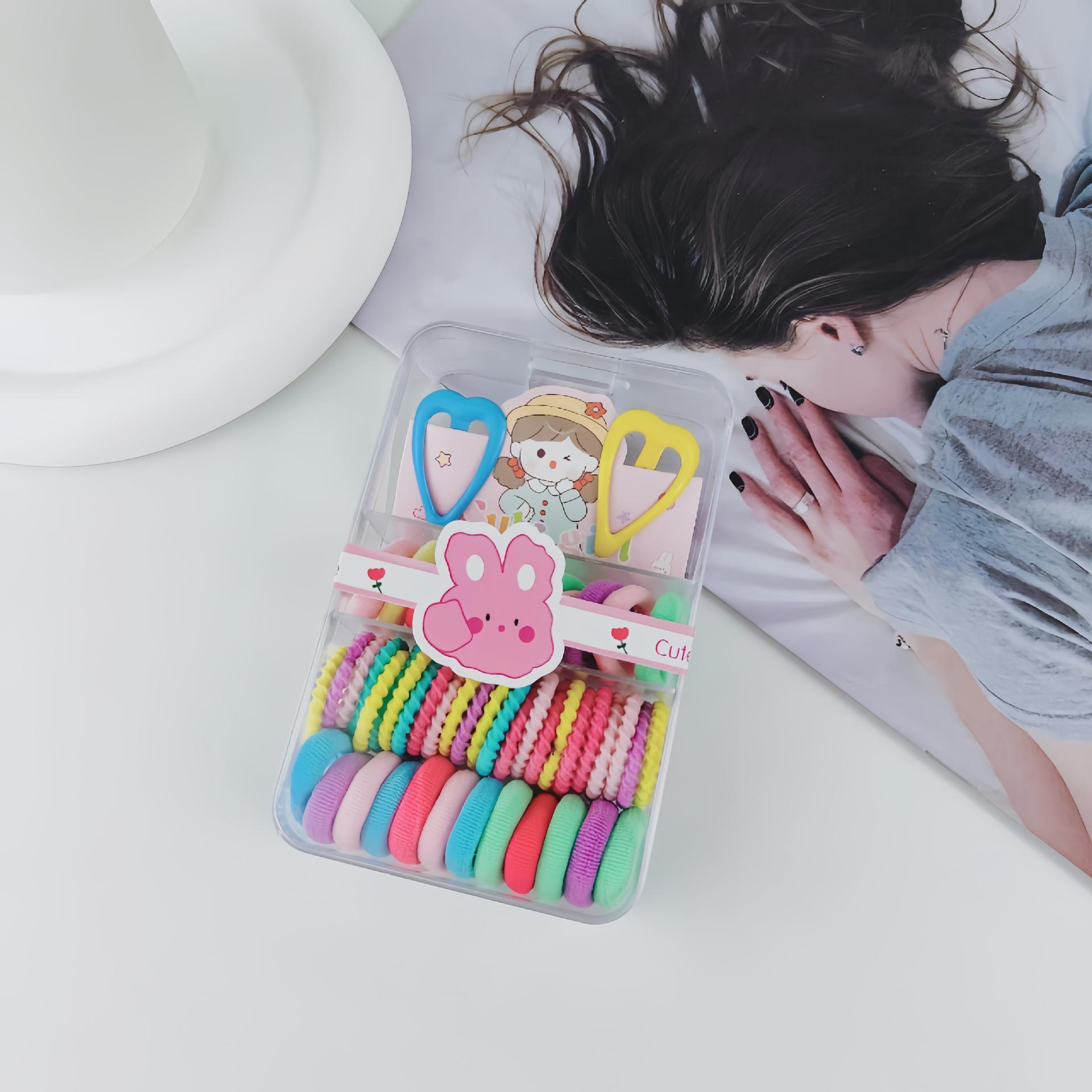 

Новые стильные резинки для волос с цветами — милые, безопасные резинки с коробкой для хранения для девочек и маленькими заколками для волос