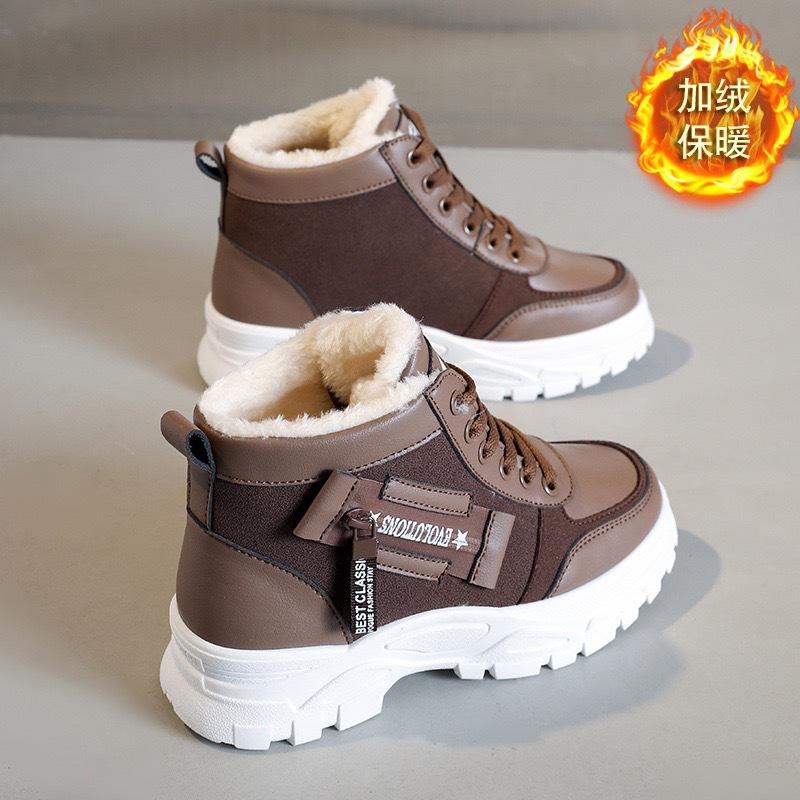 Snow boots 22 new winter velvet thickened Martin boots waterproof, non-slip and warm cotton shoes
