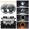 Maidsail New 7-inch 6000k 40w IP67 LED Headlight Modified Motorcycle Third-generation Angel Eyes Daytime Running Lights Full 3