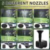 Solar Panel Fountain Kit 1.4W Pump DIY Solar Water Fountain Pump with 5 Nozzles Outdoor Garden Bird Bath Pond
